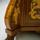 20th Century Dutch Trumeau Walnut with Maple Wood Inlays, Netherlands, 1950