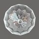 Compotier cup on foot flat servant cup pedestal crystal