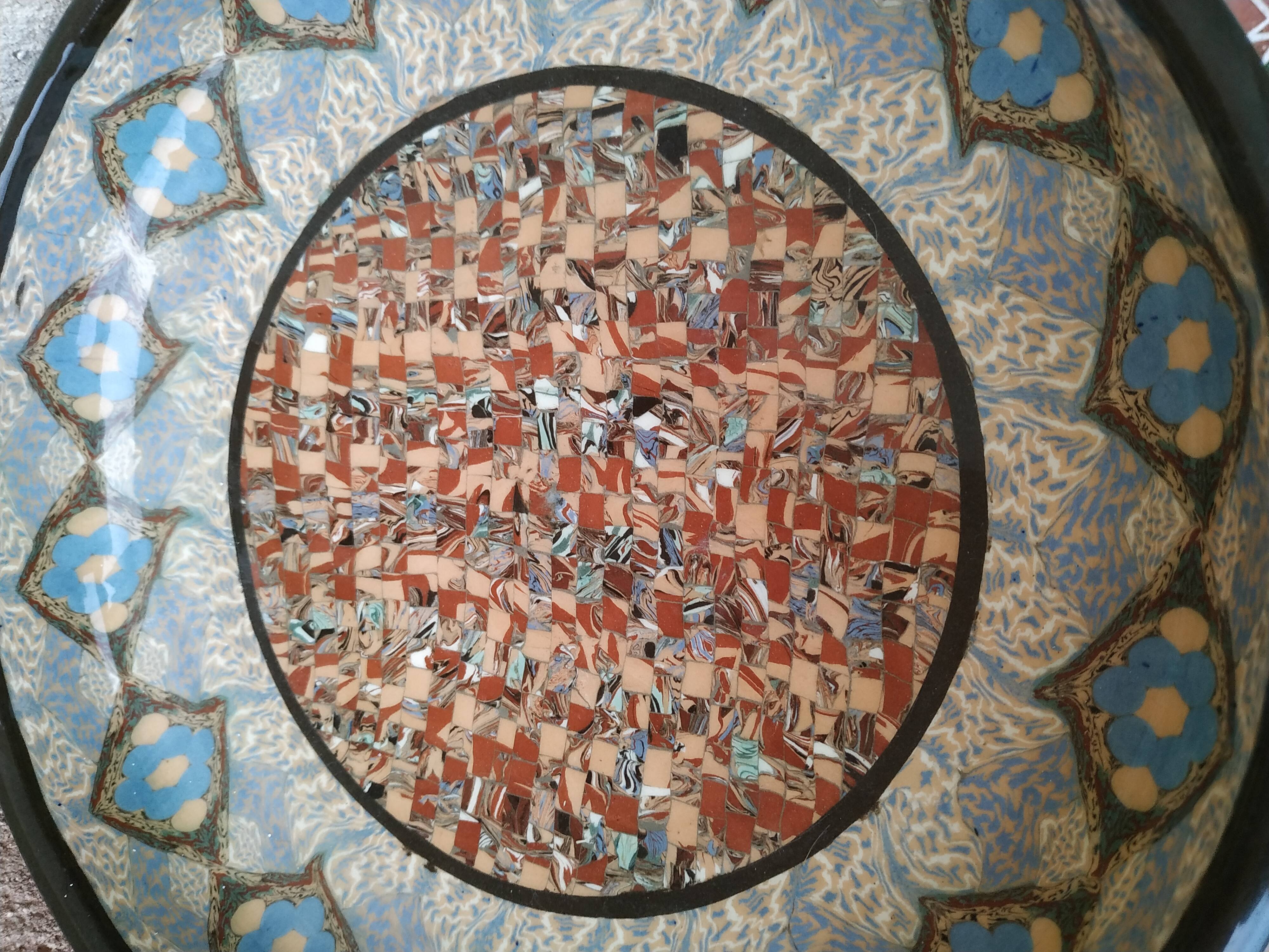 Cup Vallauris signed by Gerbino 26 cm