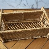 Small rattan and wicker shelf