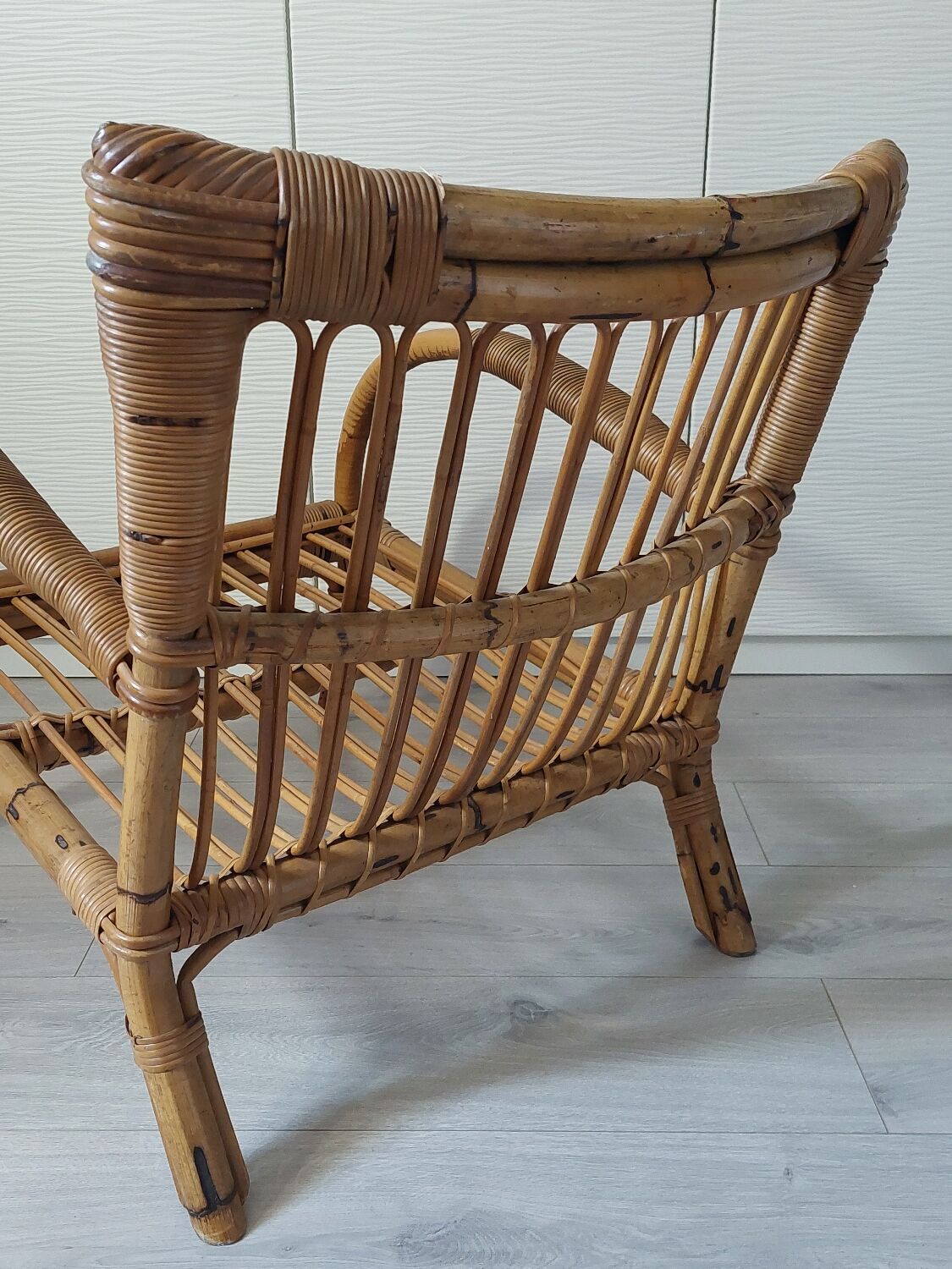 Rattan armchair