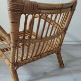 Rattan armchair