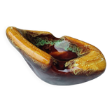Vallauris empty pocket ashtray enameled ceramic