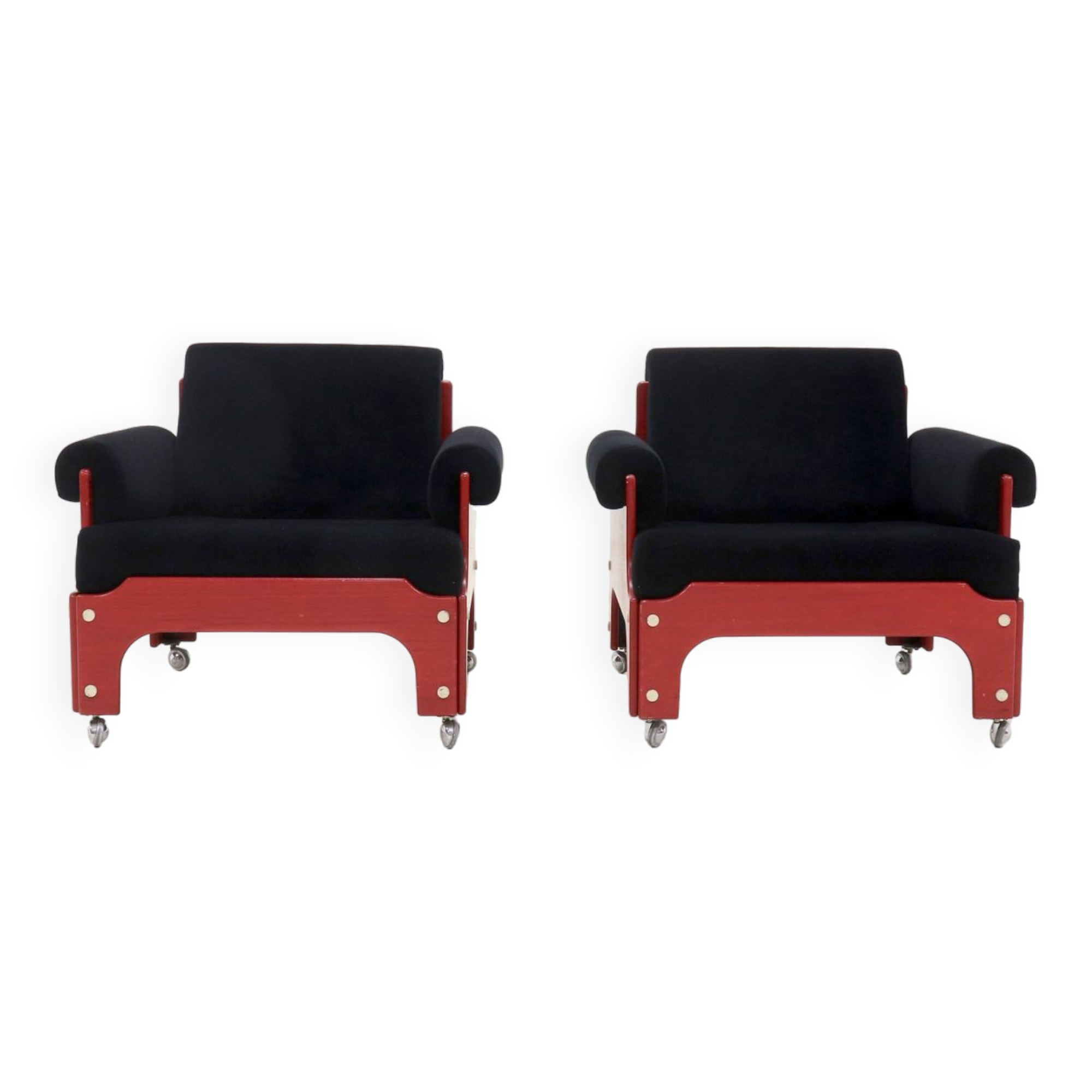 Rare Set of 2 ‘t Spectrum ‘SZ85’ Lounge Chairs by Jan Pieter Berghoef 1960s