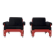 Rare Set of 2 ‘t Spectrum ‘SZ85’ Lounge Chairs by Jan Pieter Berghoef 1960s