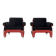 Rare Set of 2 ‘t Spectrum ‘SZ85’ Lounge Chairs by Jan Pieter Berghoef 1960s