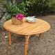 Table à abattants pliable en bois massif brut