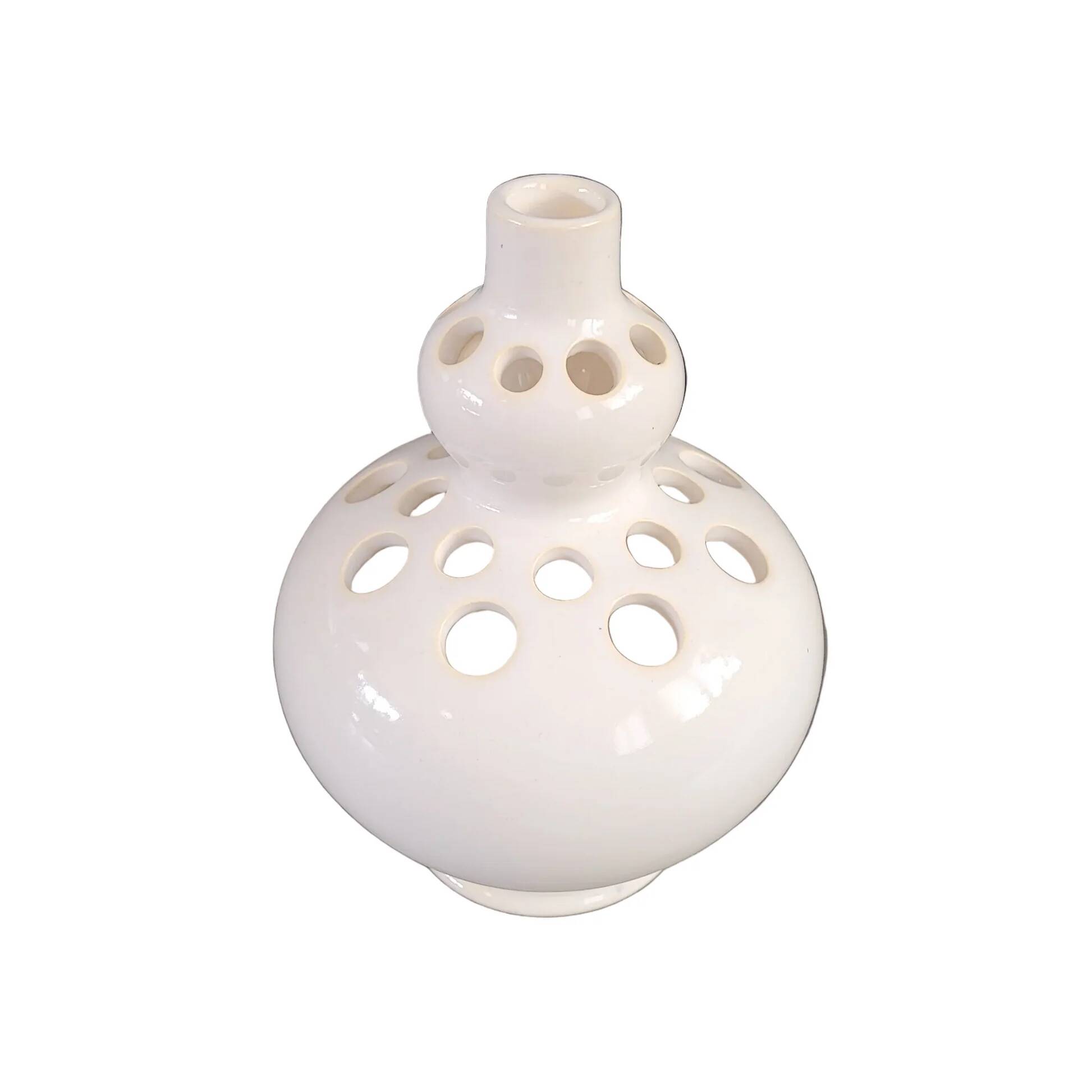 Ceramic flower holder with 24 holes