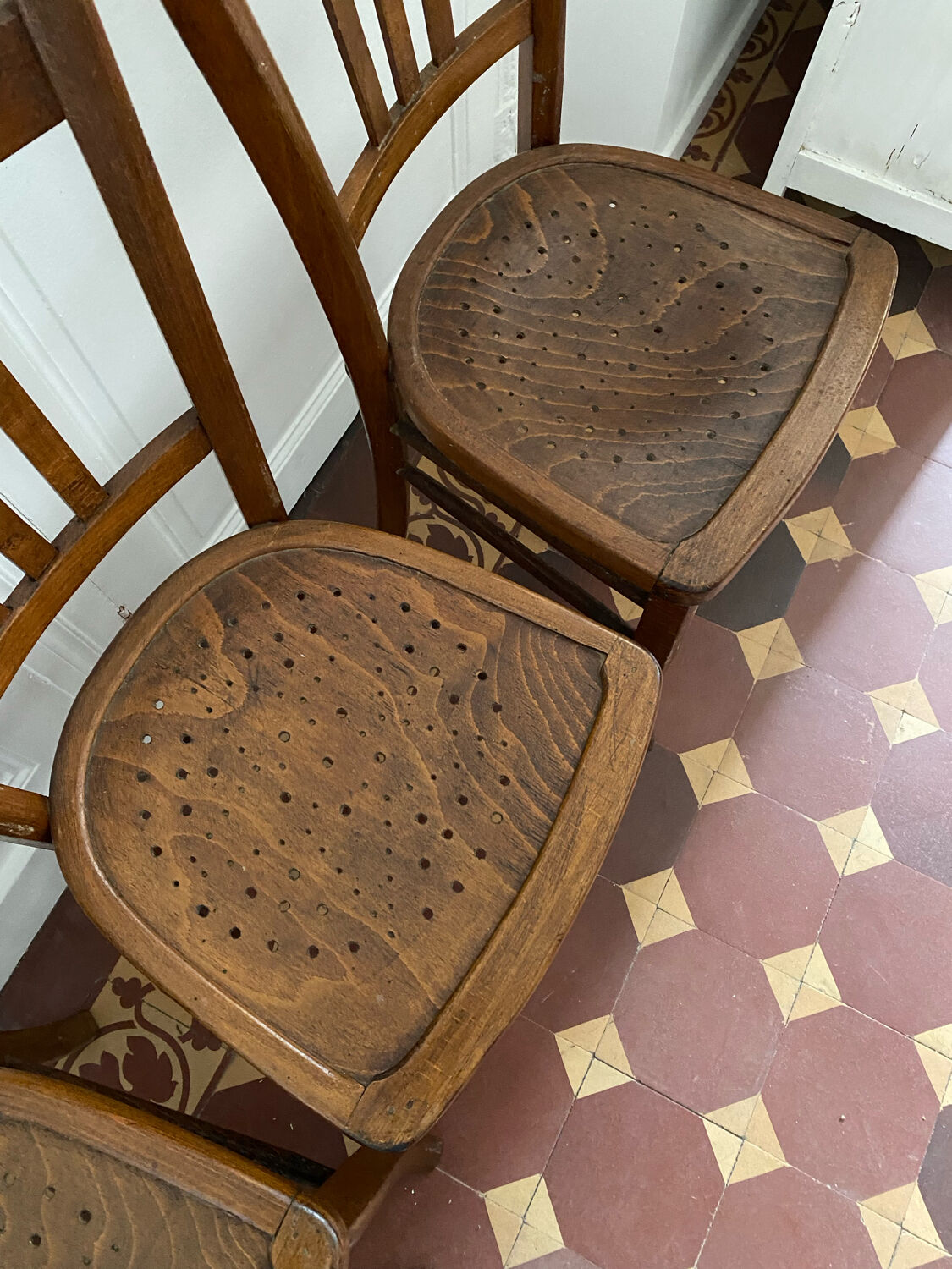 Ensemble de 4 chaises bistrot Luterma