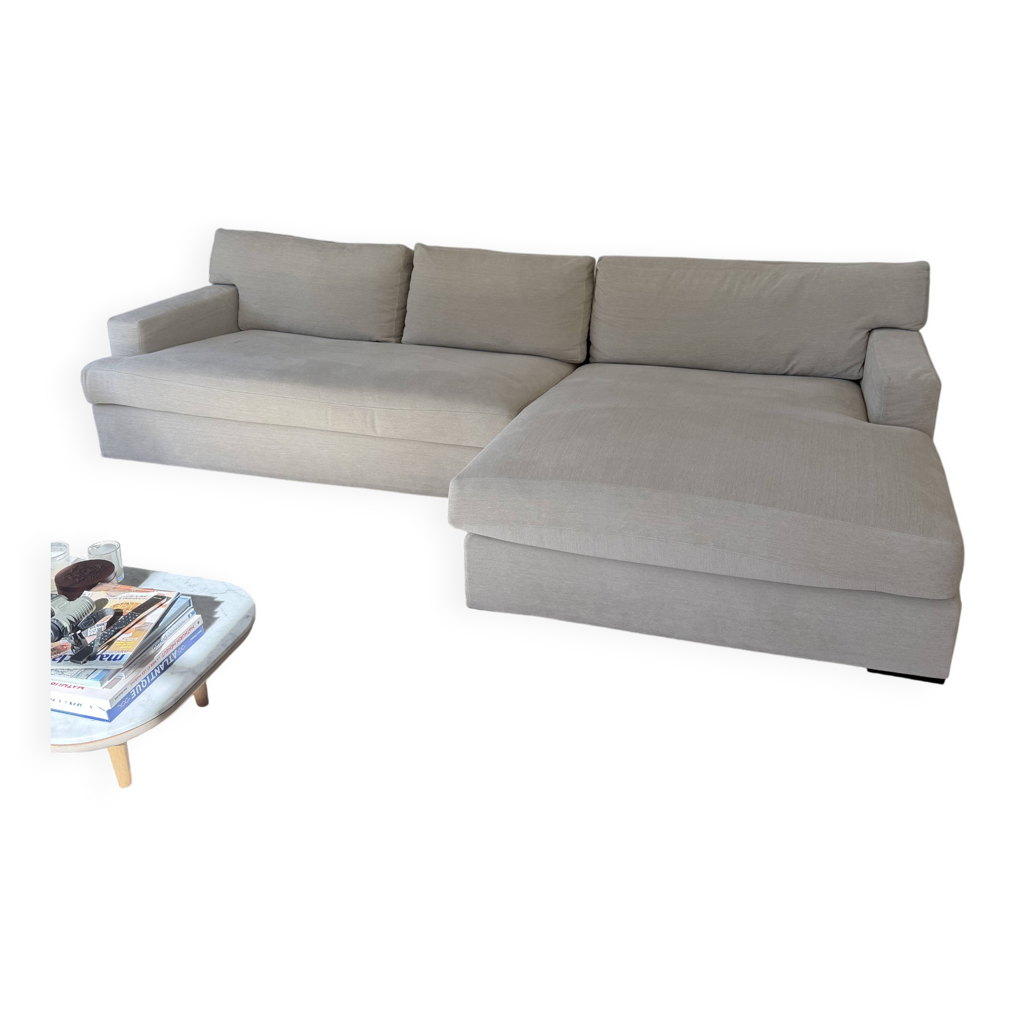Sofa + chaise longue meridiani