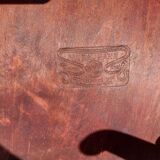 6 chaises Baumann en bois et simili cuir