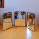 Miroir de barbier triptyque