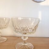 Set of 6 glasses in Champagne