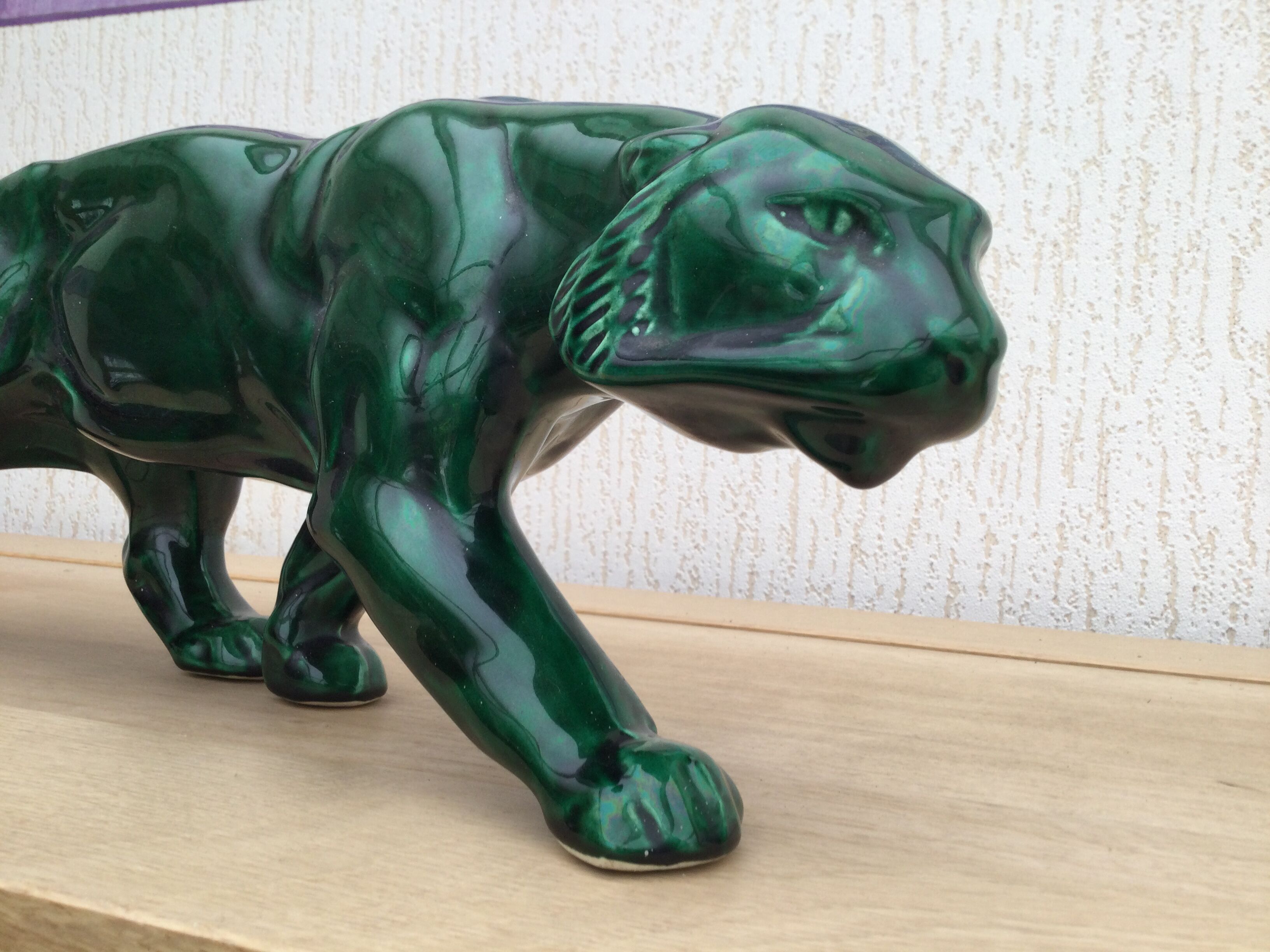 Art deco ceramic panther