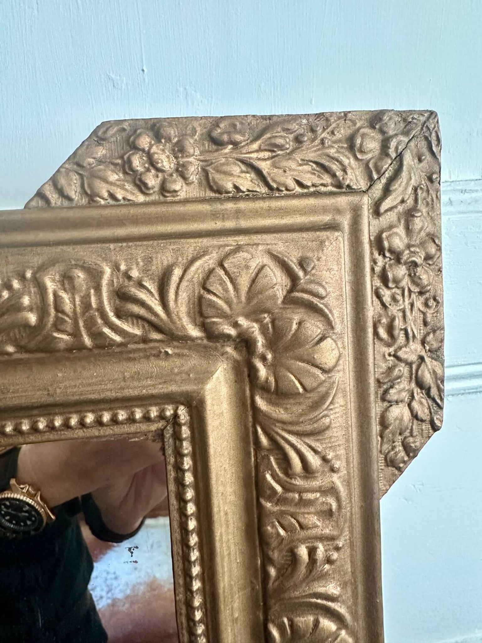 Large 19th century gilded mirror