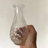 Pair of molded glass vases, 1950s