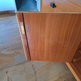 Vintage Scandinavian style sideboard in light wood