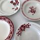6 assiettes faïence vintage dépareillées