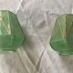 2 verres de lampe ancien