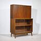 Mid Century Secretary Display Cabinet Highboard in Teak, 1960s