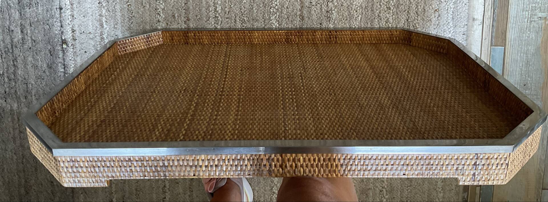 Large Italian serving platter by Tommaso Barbi from the 1970s.
