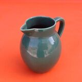 1950s glazed ceramic pitcher