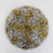 Barovier & Toso wall sconce / ceiling lamp, Millefiori flowers, Italy, 1970s