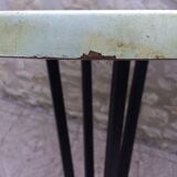 Bistro table with foot vintage cast iron