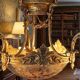 lustrous gold bronze and alabaster