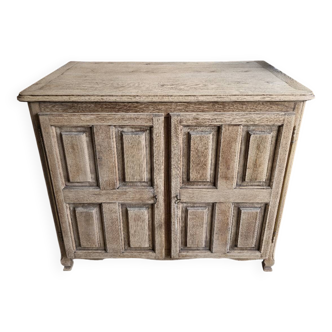Solid, raw wood sideboard