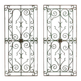 Décorations murales en fonte Art Déco, Belgique, années 1930