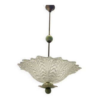 Suspension vintage en verre de Murano 1950