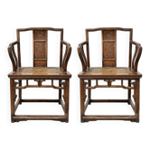 Hongmu Wooden Chairs, China, 1890s, Set of 2