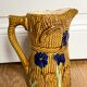 Decorative water decanter in painted ceramic