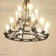 Antique wrought iron chandelier – 12 lights
