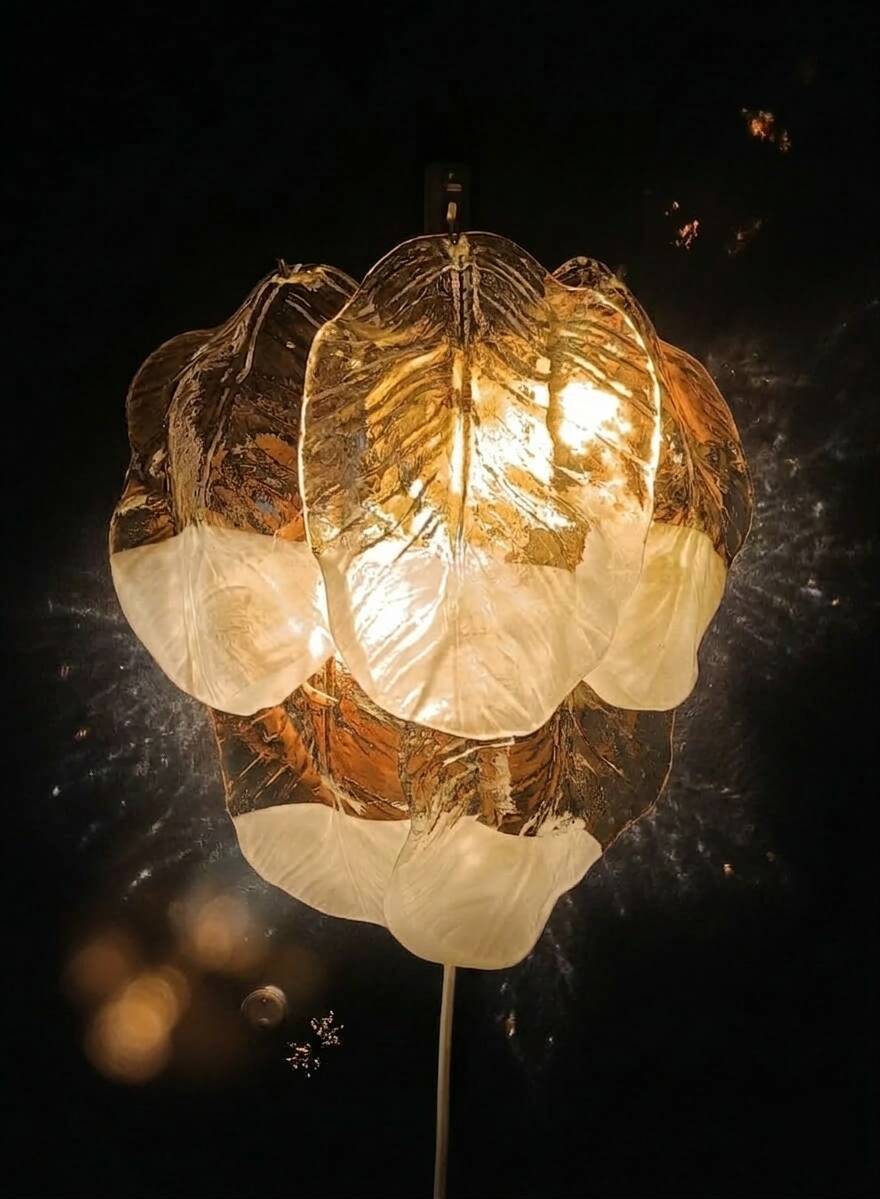 Mazzega wall light in Murano glass, Italy, 1970s.
