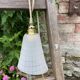 Vintage 1950s granite glass globe lamp