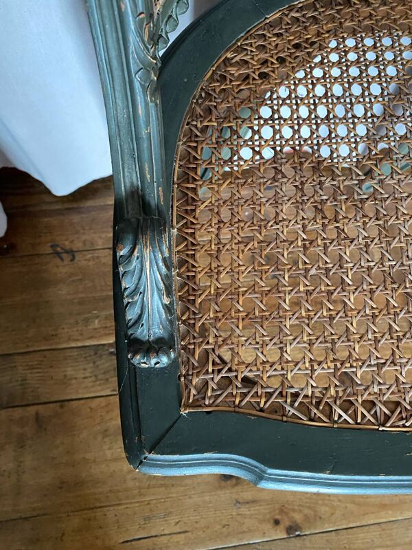 Fauteuil canné style LouisXVI