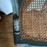 Caned armchair in Louis XVI style