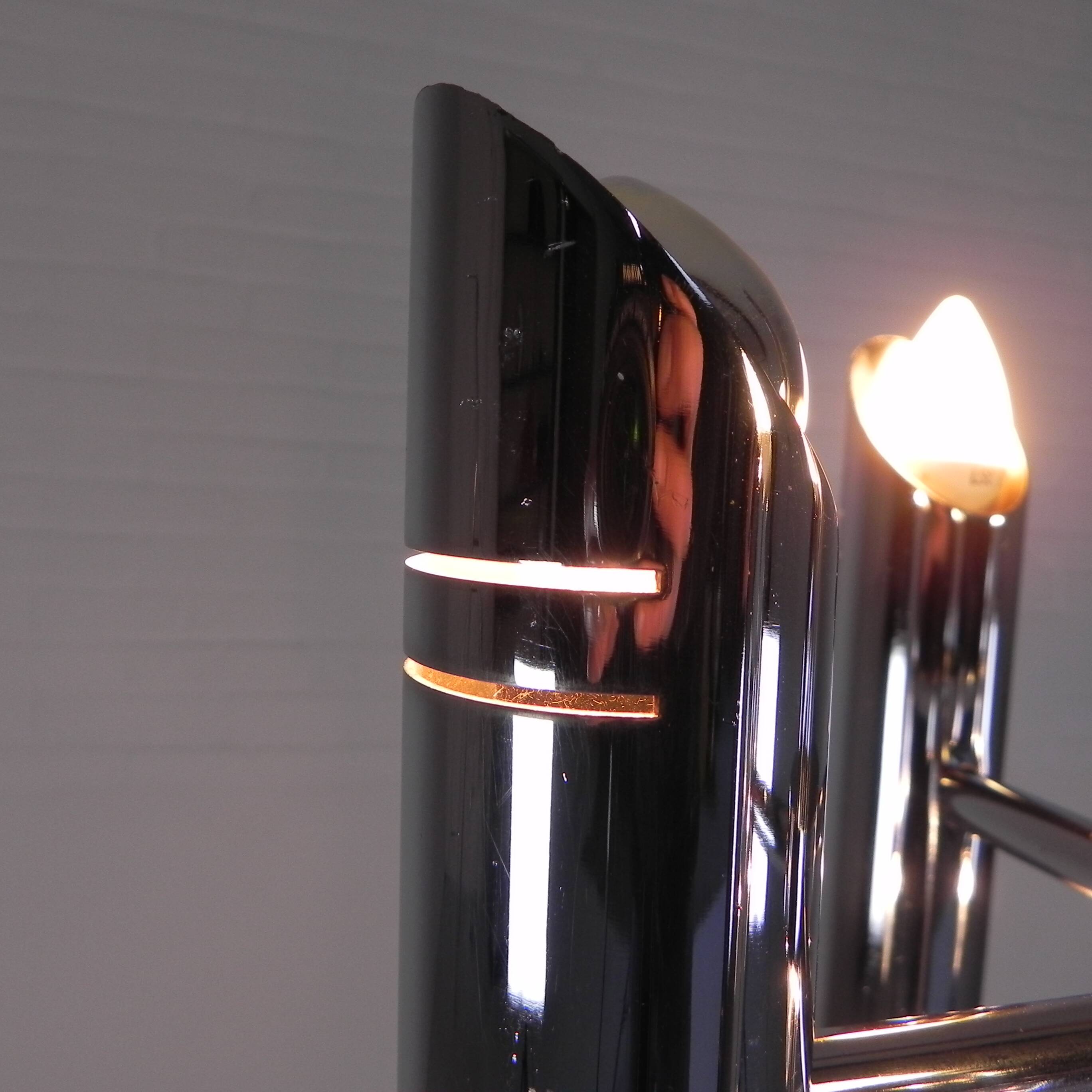 Mid-century vintage space age chrome floor lamp, 1960s