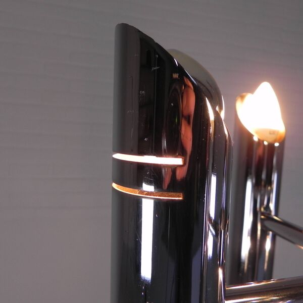 Mid-century vintage space age chrome floor lamp, 1960s