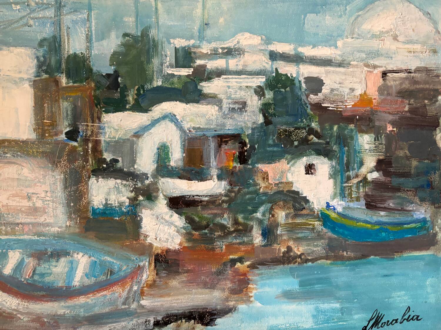 Village by the water