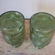 Duo of vintage bottles in Italian glass