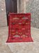 Moroccan red wool rug – Bohemian decoration for small spaces