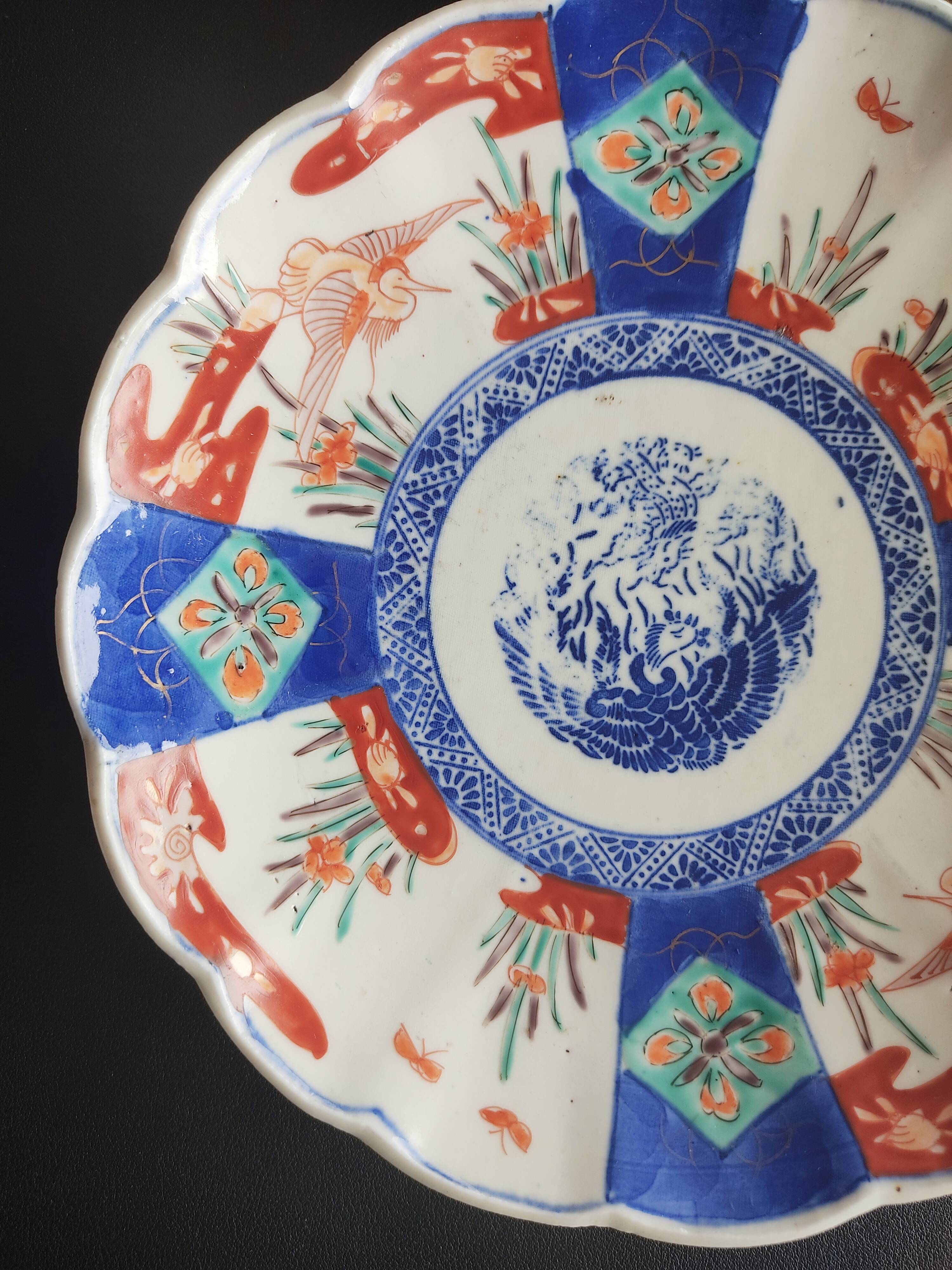 Pair of plates Imari Japan Meiji