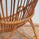 Vintage rattan & bamboo armchair from the 60s