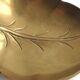 Vintage brass leaf