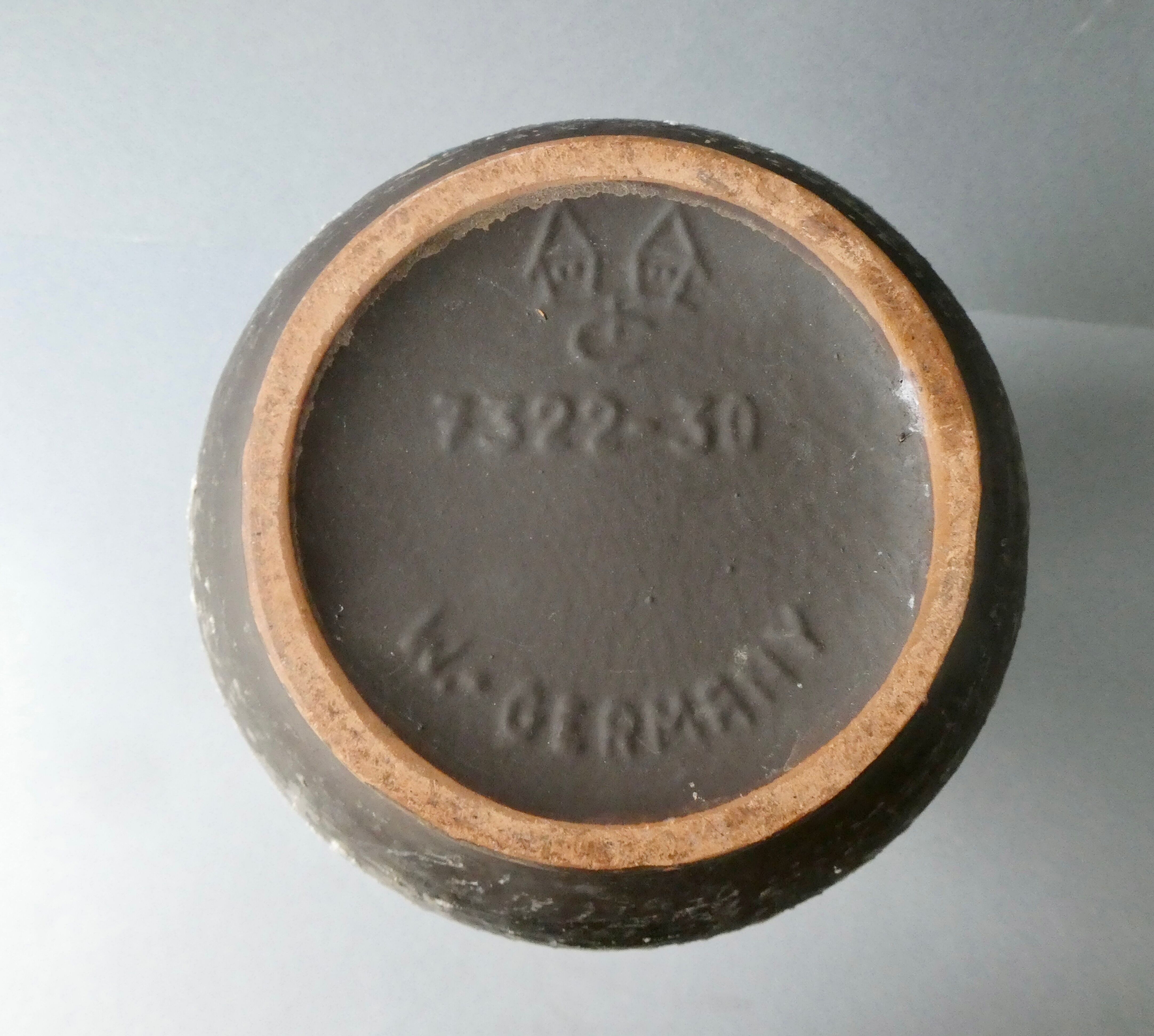 Carstens Tönnieshof ceramic vase, W Germany, 60s, H 31 cm