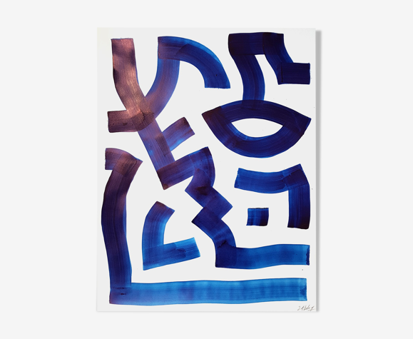 Peinture sur papier sans titre