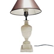 Art Deco alabaster bedside lamp, Belgium, 1950s
